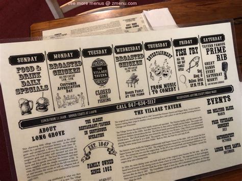 village tavern long grove menu.